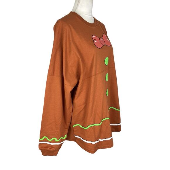 Walt Disney World Mickey Mouse Gingerbread Spirit Jersey Disney Eats Size XL NEW - Picture 3 of 9